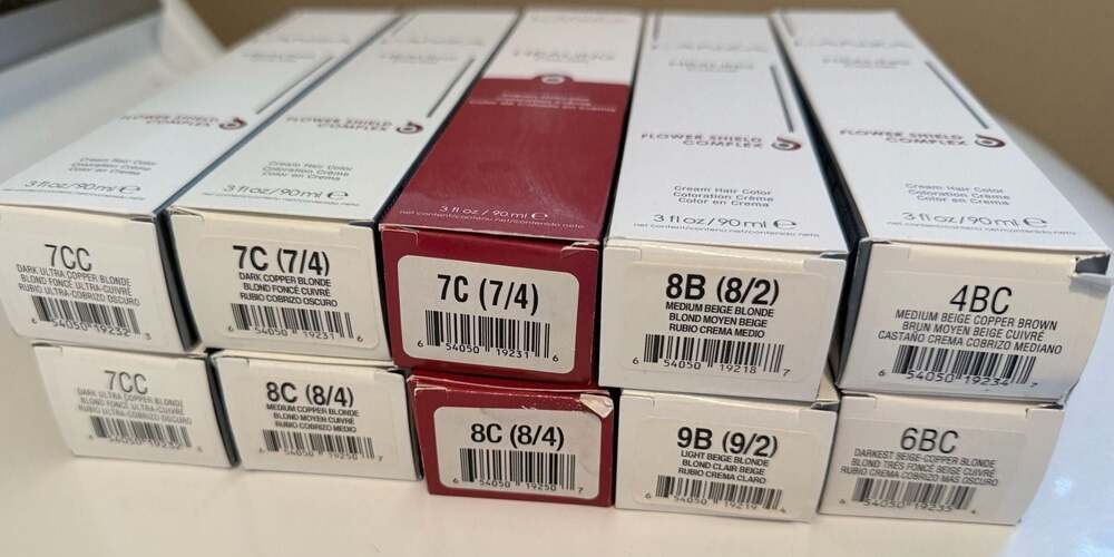 L'ANZA Healing Color Cream Haircolor Lot of 10 Boxes 3oz Each